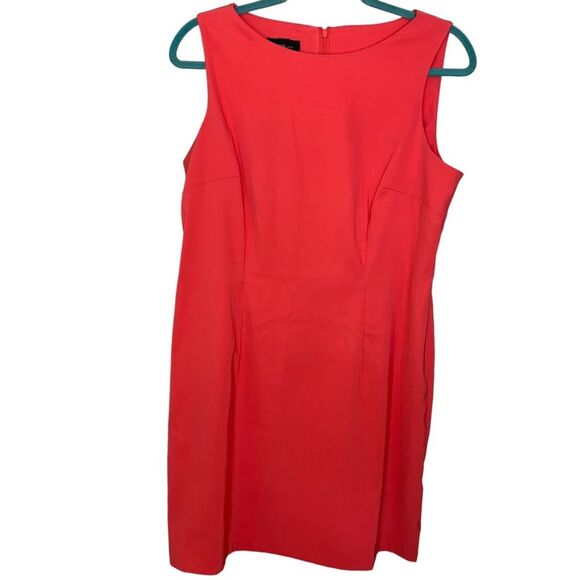Alyx Coral Sleeveless Sheath Dress High Neck Size 14 Petite - Picture 1 of 8